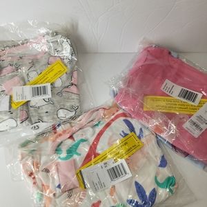 Carter's Fuzzy Pajamas onsie & long sleeve Pajama sets - 4 pair!